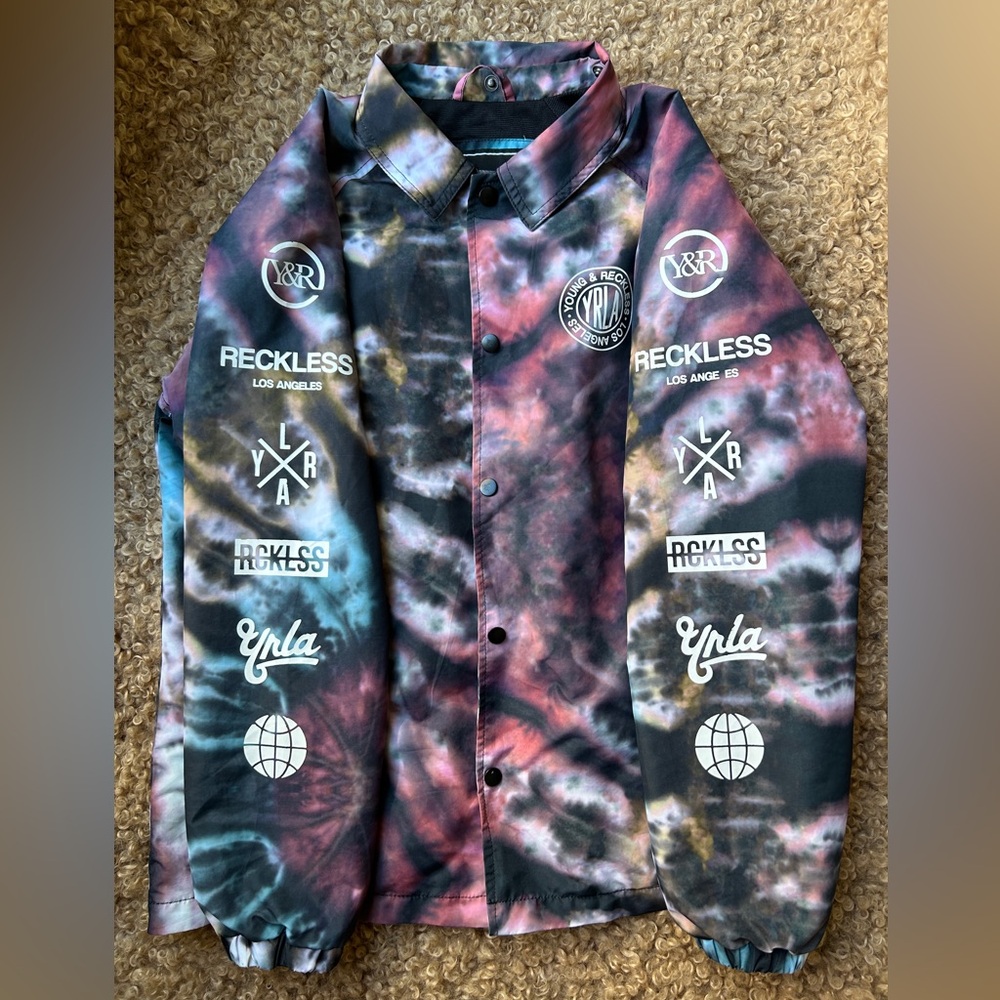 Young & Reckless: Tie-Dye Button-Up Jacket